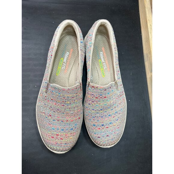 Skechers Womens Relaxed Fit Memory Foam Slip-On Shoes Multicolor Size 7 - Picture 3 of 8